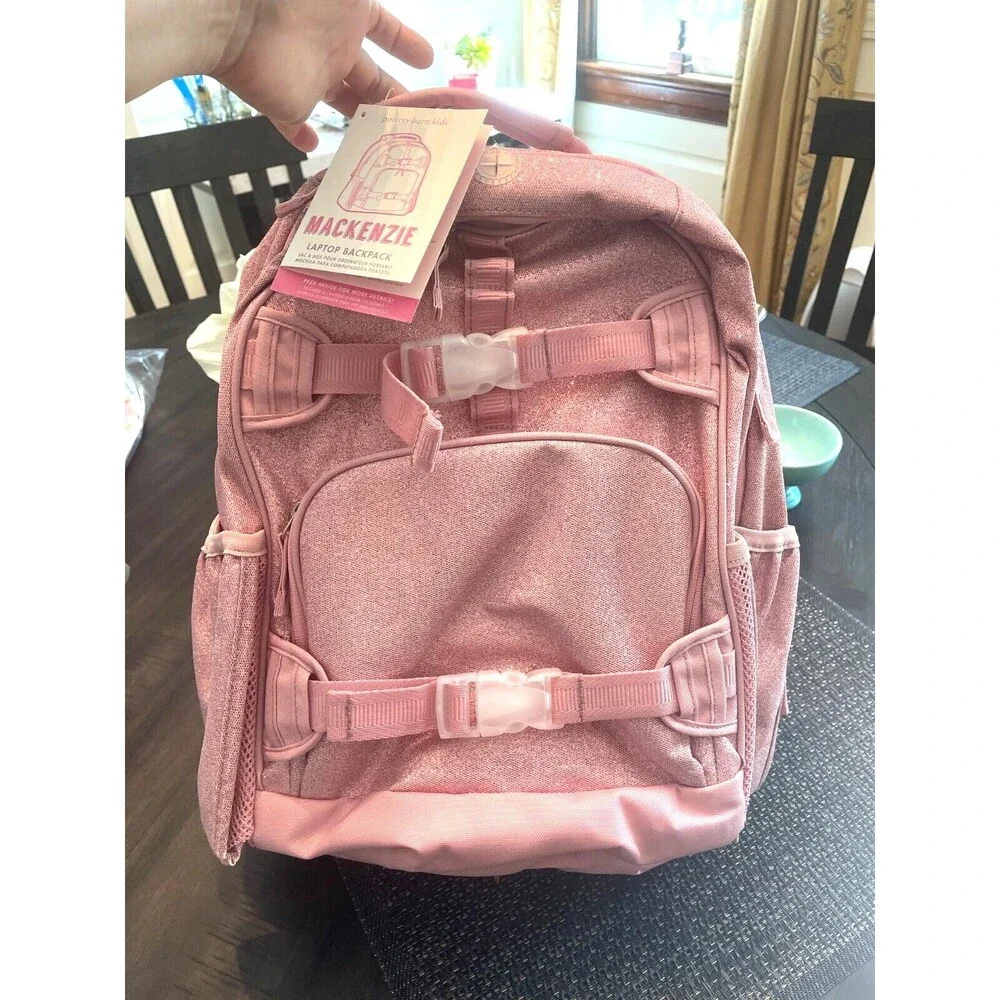 Pottery barn school LARGE Backpack +Sticker princess glitter Barbie Travel girl